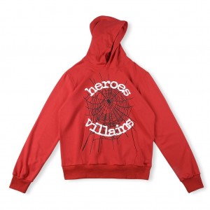 Sp5der Special Edition Heroes Hoodie Röda | 5293QVYRN