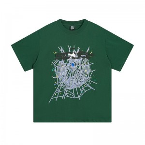 Sp5der Sp*er Sign T Shirt Gröna | 3096KYOCZ