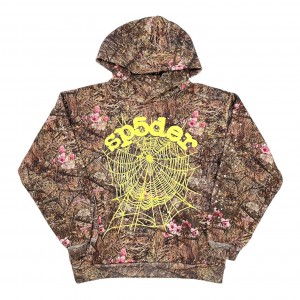 Sp5der Spider Worldwide Web Hoodie Camo | 4582GZQMB