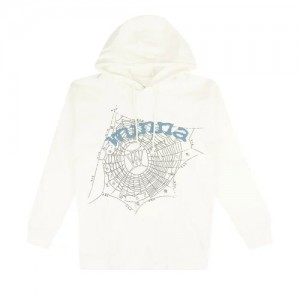 Sp5der Spiderweb Wunna Hoodie Vita | 7681CKLGE