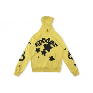 Sp5der Stars Hoodie Gula | 9315ENJGL