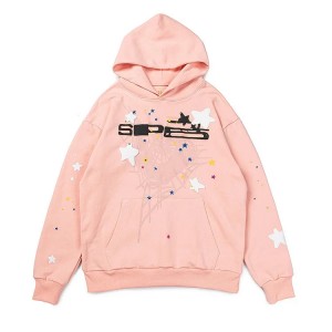 Sp5der Stars Hoodie Rosa | 8920BZUAG