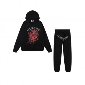 Sp5der Young Thug Spider Gray Sign Träningsoverall Svarta | 6753UEKNH