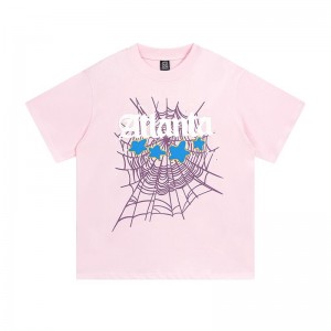 Sp5der Young Thug T Shirt Rosa | 7839ODBJF